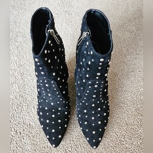 Studded Black Ankle Boots